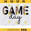 Game Day svg png half leopard cheetah print game day svg png Football baseball softball soccer football svg baseball mom svg game Design 665 copy