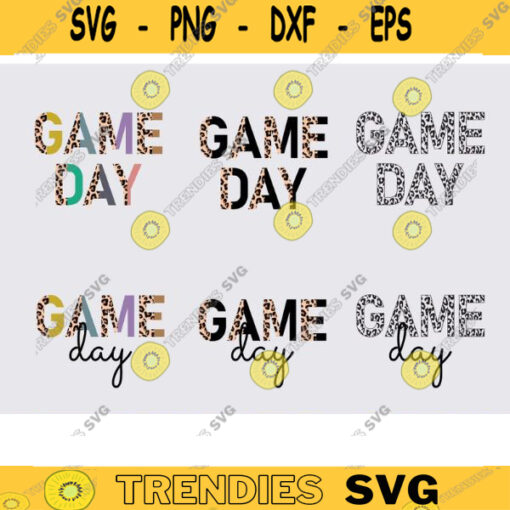 Game Day svg png half leopard cheetah print game day svg png Football baseball softball soccer football svg baseball mom svg game copy