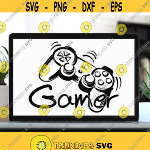 Gamer Svg Files for Cricut Gamer Digital Download Shirt Gamer Controller Svg Gamer Clipart Svg Designs for Cricut svg dxf png eps files Design 10