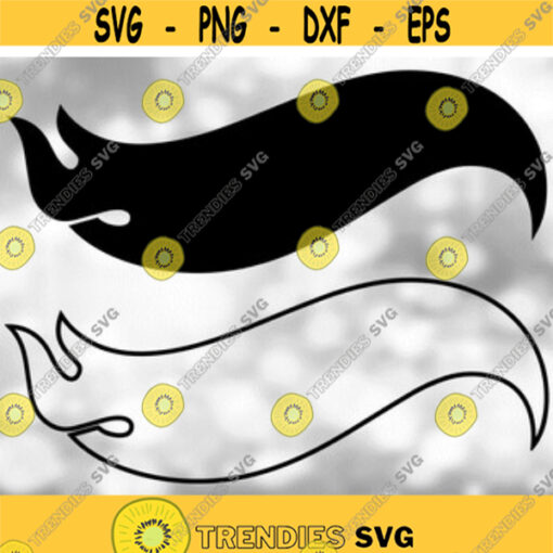 Games Toys Clipart Black Solid and Outline Fire Shape Name Frame Inspired by Logo for Hot Wheels Toy Cars Digital Download SVG PNG Design 157