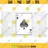 Games Toys Clipart Layered Decorative Black Ace of Spades Playing Card from Deck of Cards Inspired by Hoyle Digital Download SVG PNG Design 1419