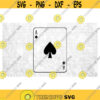 Games Toys Clipart Standard Bold Black Ace of Spades Playing Card from Deck of Cards Inspired by Hoyle Digital Download SVG PNG Design 1423