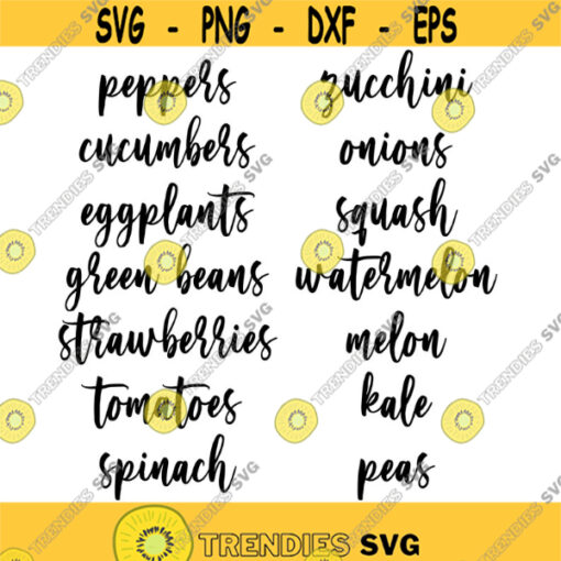 Garden Label Set Decal Files cut files for cricut svg png dxf Design 150