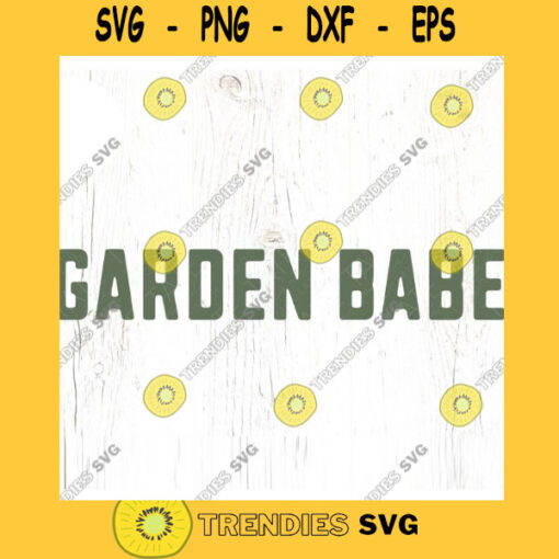 Garden babe SVG cut file Retro summer garden svg little girl summer svg shirt Plant lady svg Commercial Use Digital File