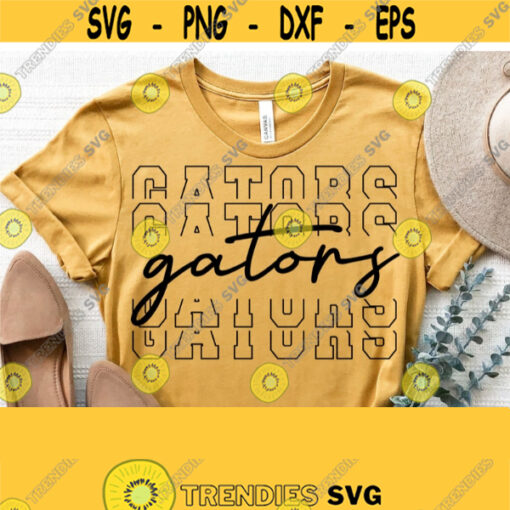 Gators Svg Gators Team Spirit Svg Cut FileHigh School Team Mascot Logo Svg Files for Cricut Cut Silhouette FileVector Download Design 1348