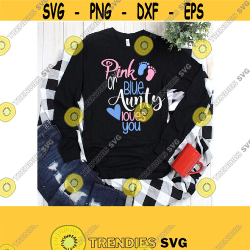 Gender Reveal SVG Aunt Svg Pregnancy SVG Baby Svg Digital Cut Files Instant Download SvgDxf Ai Eps Pdf Jpeg Png