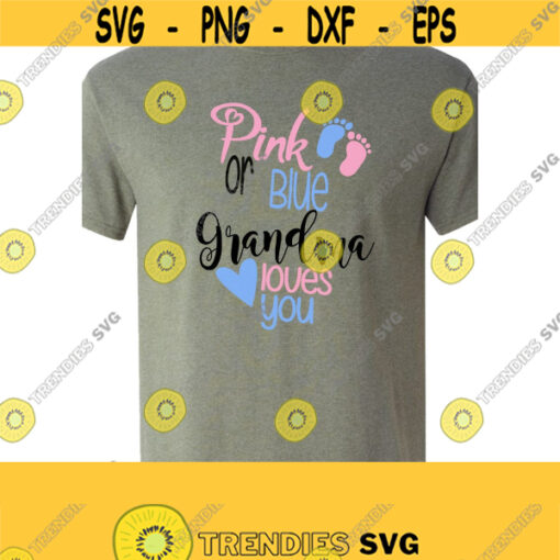Gender Reveal SVG Pregnancy SVG Grandma Gender Reveal Svg Baby Svg Digital Cut File Instant Download SvgDxf Ai Eps Pdf Jpeg Png