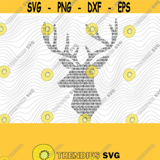 Geometric Pattern Deer PNG Print File for Sublimation Or SVG Cutting Machines Cameo Cricut Boho Deer Fall Deer Deer Head Deer Silhouette Design 217