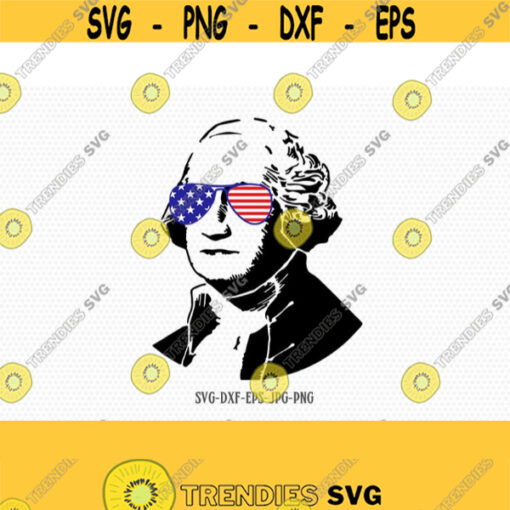 George Washington svg usa Presidents Merica svg Fourth of July SVG 4th of July Svg Patriotic SVG Cricut Silhouette Cut File svg dxf Design 261