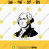 George Washington svg usa Presidents Merica svg Fourth of July SVG 4th of July Svg Patriotic SVG Cricut Silhouette Cut File svg dxf Design 558