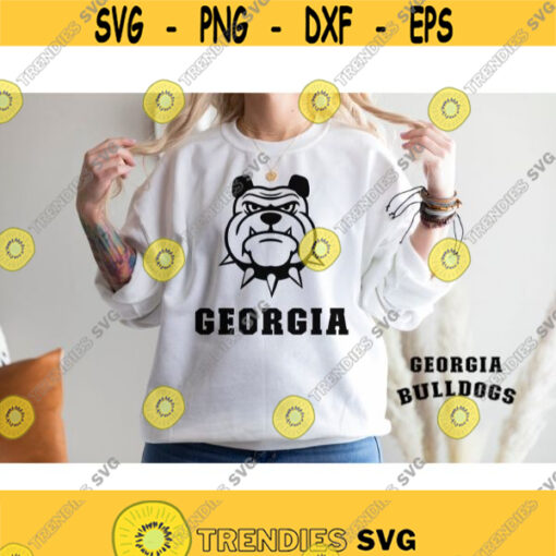 Georgia Bulldogs SVG Bulldogs shirt Bulldog svg Dog lover svg Bulldog sublimation Georgia football dxf png Svg files for cricut Design 254