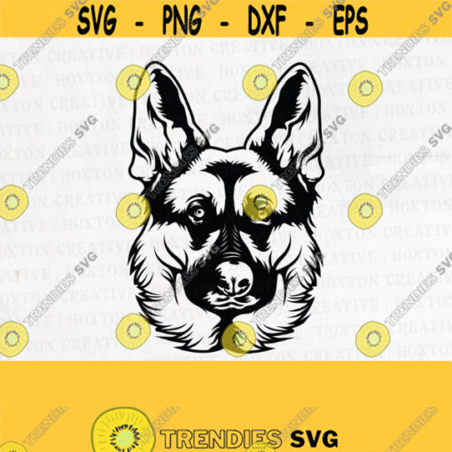 German Shepherd Svg Peeking Smiling Dog Breed K 9 Pet Police Cop Law Enforcement Cricut Cut CuttingDesign 871