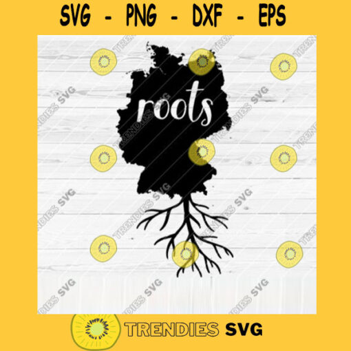 Germany Roots SVG File Home Native Map Vector SVG Design for Cutting Machine Cut Files for Cricut Silhouette Png Pdf Eps Dxf SVG