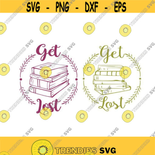 Get Lost Reading Books School Cuttable Design SVG PNG DXF eps Designs Cameo File Silhouette Design 671