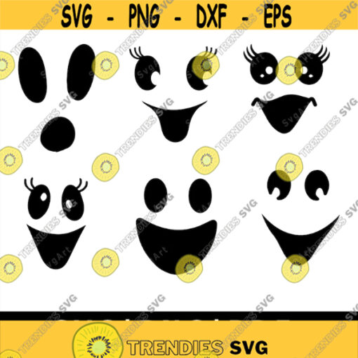 Ghost Face Svg Bundle PNG PDF Cricut Silhouette Cricut svg Silhouette svg Halloween Svg Ghost Svg Face Svg Halloween Faces Design 1953