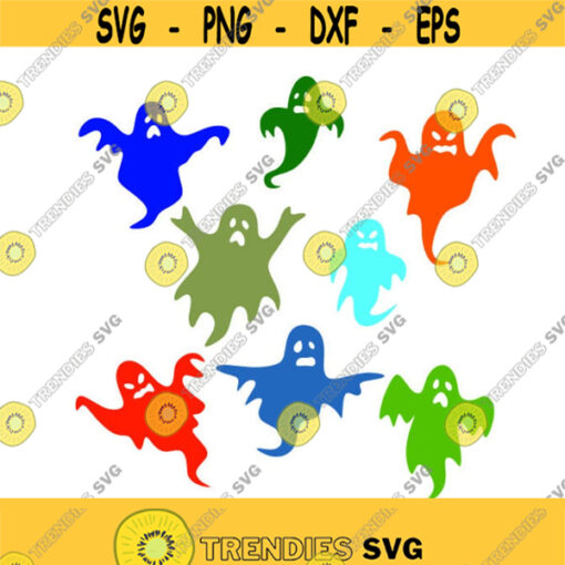 Ghost Halloween Cuttable SVG PNG DXF eps Designs Cameo File Silhouette Design 1009