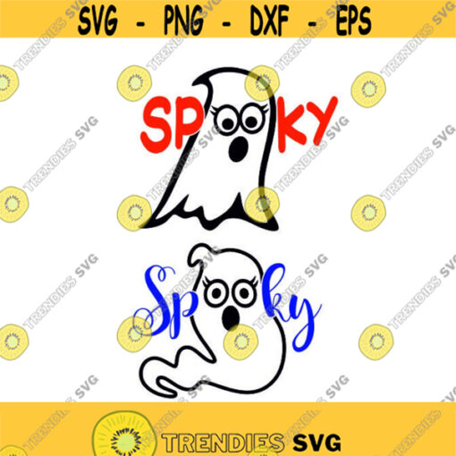 Ghost Spooky Halloween Cuttable SVG PNG DXF eps Designs Cameo File Silhouette Design 1797