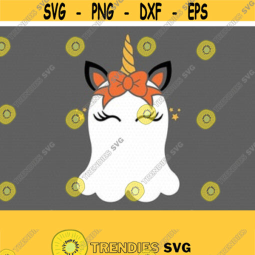 Ghost unicorn svg cute ghost svg cool ghost svg Boo Svg Bootiful SVG halloween svg CriCut Files svg jpg png dxf Silhouette cameo Design 133
