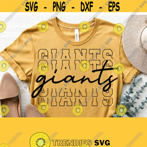 Giants Svg Giants Team Spirit Svg Cut File High School Team Mascot Logo Svg Files for Cricut Cut Silhouette FileVector Download Design 1447