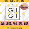 Gigi Square SVG Gigi Square Shirt Gigi SVG Nana Shirt Design Digital Download Cricut File Grandma PNG Mothers Day Gigi Frame Design 332