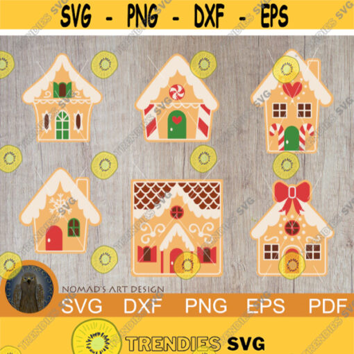 Gingerbread House Svg Christmas Svg Bundle Christmas House Layered Svg Christmas Clipart Christmas Village Svg Paper House Svg Png Design 214.jpg