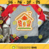 Gingerbread House Svg Christmas Svg Dxf Eps Png Ginger Cookie Cut Files Holiday Svg Kids Shirt Design Winter Svg Silhouette Cricut Design 906 .jpg