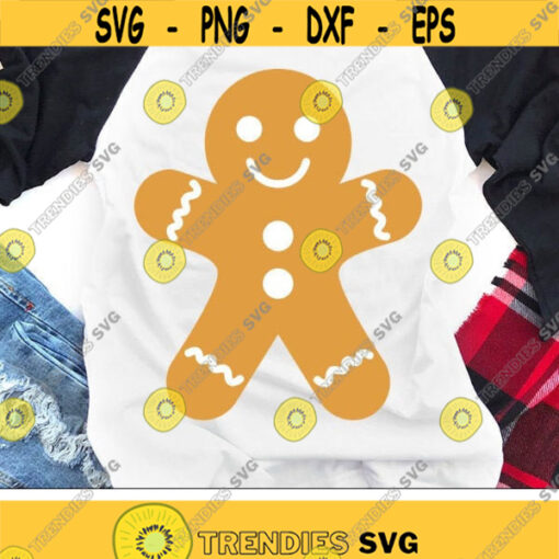 Gingerbread Svg Christmas Svg Gingerbread Man Svg Dxf Eps Png Kids Cut Files Holiday Cookies Clip Art Winter Svg Silhouette Cricut Design 1412 .jpg
