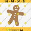 Gingerbread man gingerbread Svg Christmas SVG PNG EPS Pdf Dxf for cricut silhouette studio cut file vinyl decal t shirt design Design 174