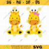 Giraffe SVG Cute Baby Boy Giraffe and Girl Giraffe Svg Giraffe with Bow Siblings Brother Sister Giraffe Svg Dxf Png Cut Files for Cricut copy
