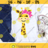 Giraffe Svg Giraffe Girl Svg Giraffe Face Cut Files Cute Giraffe with Bow Svg Dxf Eps Png Kids Svg Baby Clipart Cricut Silhouette Design 1191 .jpg