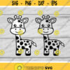 Giraffe Svg Giraffe Outline Svg Cute Giraffes Cut Files Kids Svg Giraffe Svg Dxf Eps Png Baby Clipart Animal Svg Cricut Silhouette Design 613 .jpg