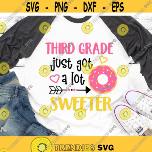 Girl 3rd Grade Svg Back to School Svg Third Grade Just Got a Lot Brighter Svg 3rd Grade Shirt Baby Girl Svg Files for Cricut Png