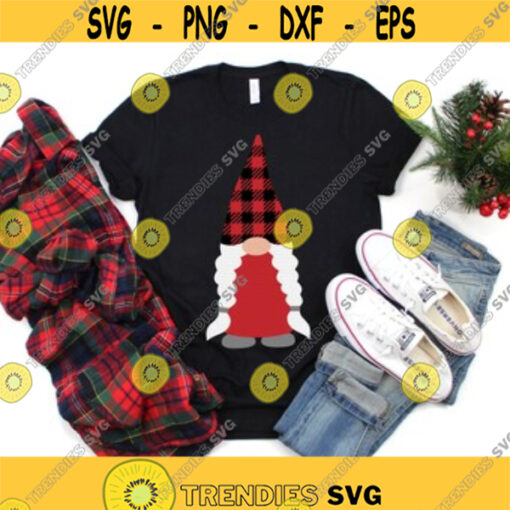 Girl Gnome svg Gnome svg Gnome with Plaid Hat svg Christmas Gnome svg Nordic Gnome svg Garden Gnome svg dxf Cut File Gnome Shirt Design 35.jpg