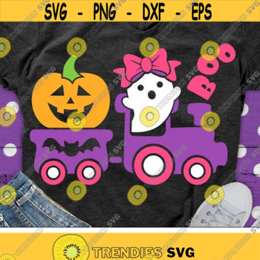 Girl Halloween Svg Pumpkin Train Svg Boo Svg Ghost Svg Dxf Eps Png Baby Clipart Fall Cut Files Kids Shirt Design Silhouette Cricut Design 1782 .jpg