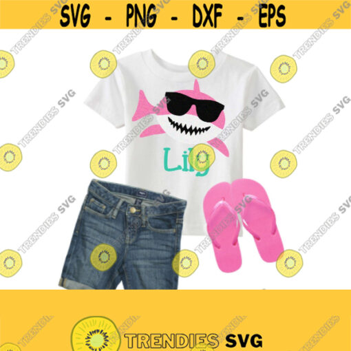 Girl Shark Svg Beach T Shirt Svg Girl T Shirt SVG Shark Tshirt SVG Cute Shark Svg Dxf EPS Ai Png Jpeg and Pdf Cutting Files