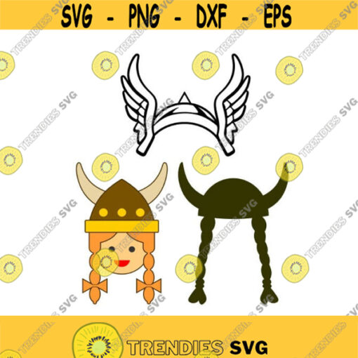 Girl Viking Cuttable Design SVG PNG DXF eps Designs Cameo File Silhouette Design 2027