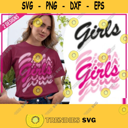 Girls Lettering SVG Girls T Shirt from Friends Womens Graphic Tees Girls Shirt Friends 90s Tee Vintage Tee SVG for Cricut. 644