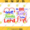 Give Thanks to the lord Thanksgiving Cuttable Design SVG PNG DXF eps Designs Cameo File Silhouette Design 1775