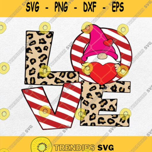 Gnome Heart Valentines Day Svg Valentines Day Gift Svg Png Silhouette