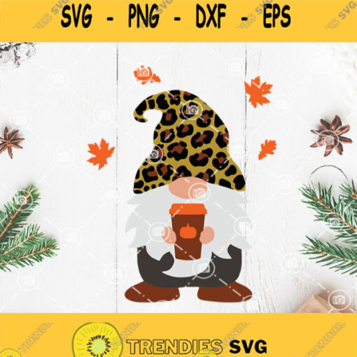 Gnome Leopard Coffee Svg Santa Claus Svg Coffee Svg