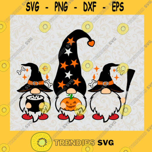 Gnome SVG Gnome Witch Halloween SVG Gnome Halloween SVG Gnome Pumpkin SVG
