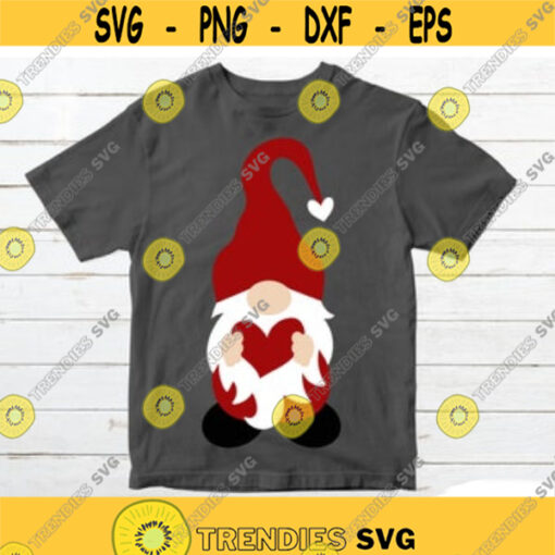 Gnome SVG Valentine SVG Valentine Gnome SVG for Cricut Silhouette Gnome with heart svg file for Shirt Funny Valentine svg Love svg Design 38.jpg