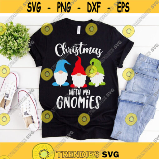 Gnome svg Christmas svg Christmas with My Gnomies svg Family svg Three Gnomies svg dxf png Printable Cut File Cricut Silhouette Design 977.jpg