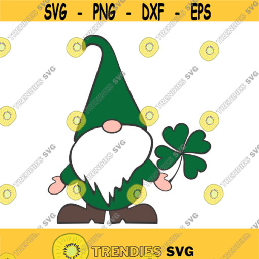Gnome svg Saint Patricks Day svg clover svg png dxf Cutting files Cricut Cute svg designs print for t shirt Design 132