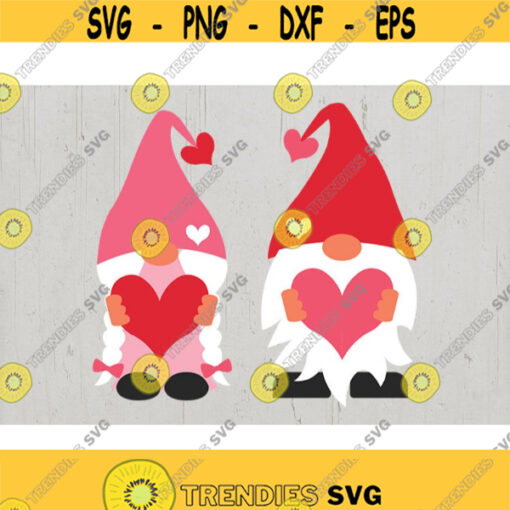 Gnome svg Valentines Gnomes svg Valentine svg Valentine Gnome svg Couple in Love svg dxf png eps Couple Boy Girl love svg cricut Design 609