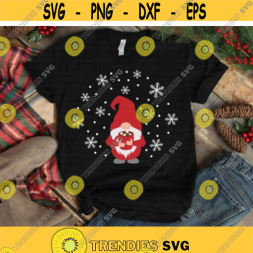Gnome svg Winter Gnome svg Christmas Gnome svg Winter svg Snow Falls svg dxf png Gnome Shirt Printable Cut File Download Clipart Design 39.jpg