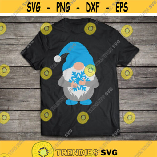 Gnome svg Winter Gnome svg Gnome with Snowflake svg Nordic Gnome svg Snowflake svg dxf Print Cut File Cricut Silhouette Download Design 1007.jpg