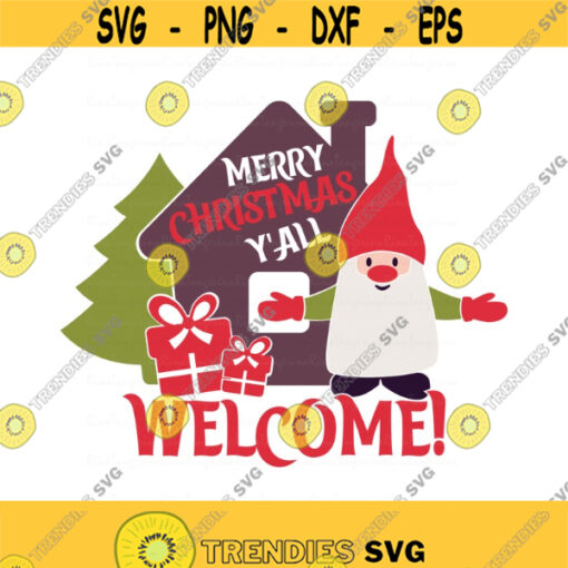 Gnome svg christmas svg welcome svg christmas ornament svg porch sign svg png dxf Cutting files Cricut Funny Cute svg designs Design 950