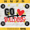 Go Bulldogs Football SVG Team Spirit Heart Sport png jpeg dxf Commercial Use Vinyl Cut File Mom Dad Fall School Pride Cheerleader Mom 891