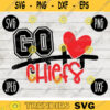 Go Chiefs Football SVG Team Spirit Heart Sport png jpeg dxf Commercial Use Vinyl Cut File Mom Dad Fall School Pride Cheerleader Mom 2358